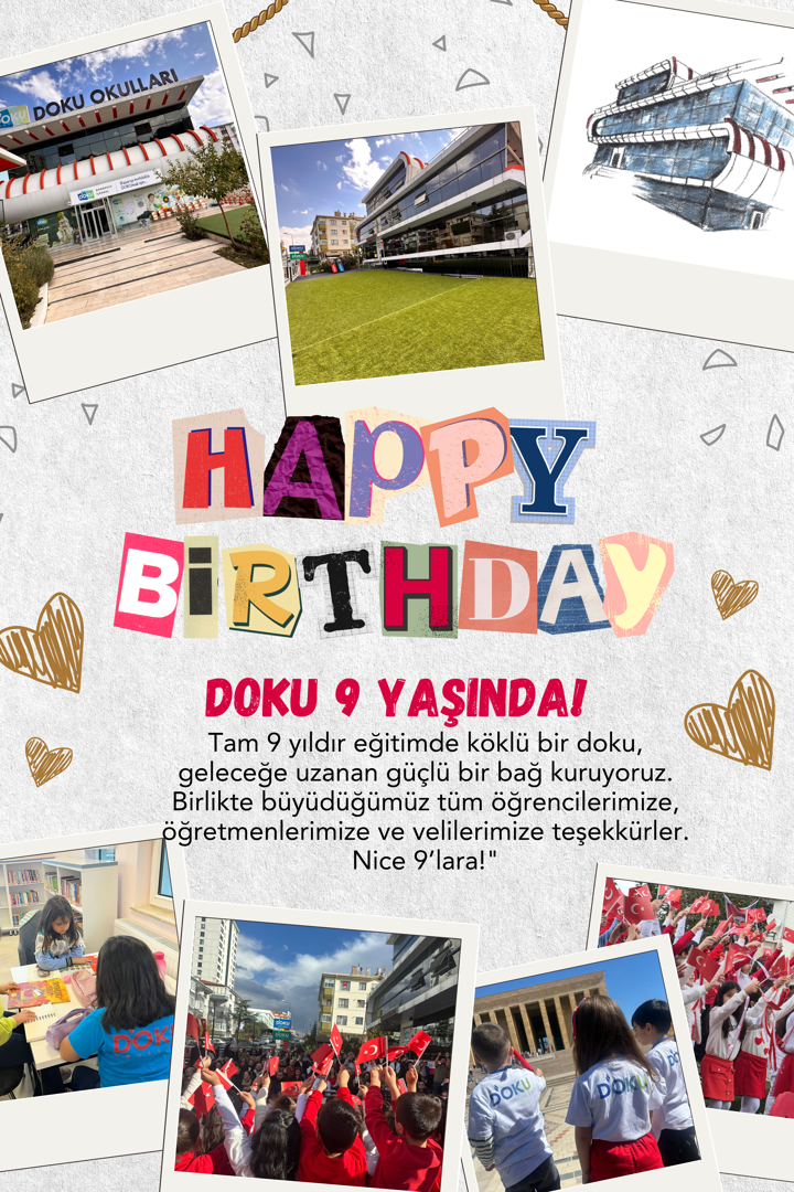 9 YAŞINDAYIZ…