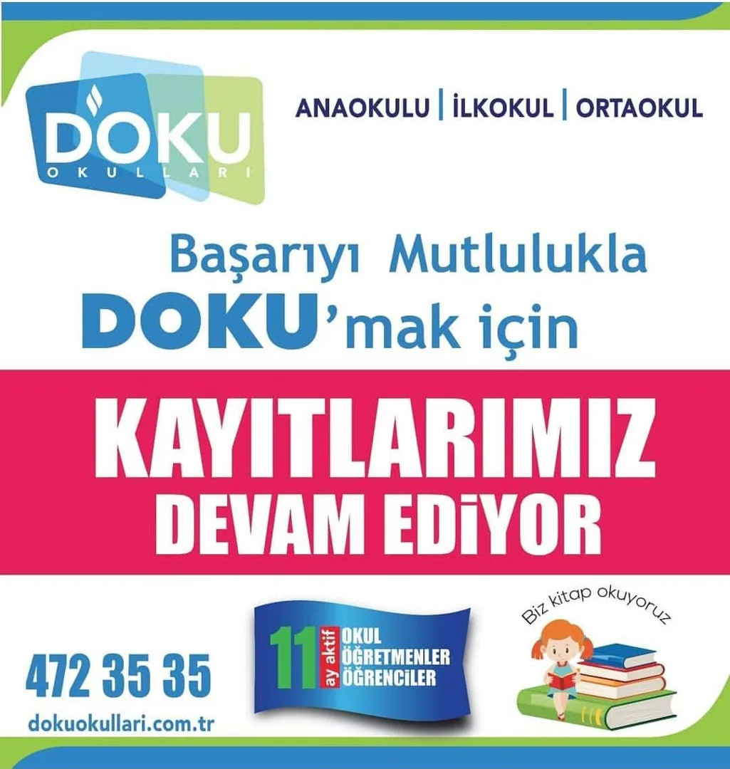 2018 - 2019 Eğitim Öğretim Yılı Kayıtlarımız devam etmektedir.