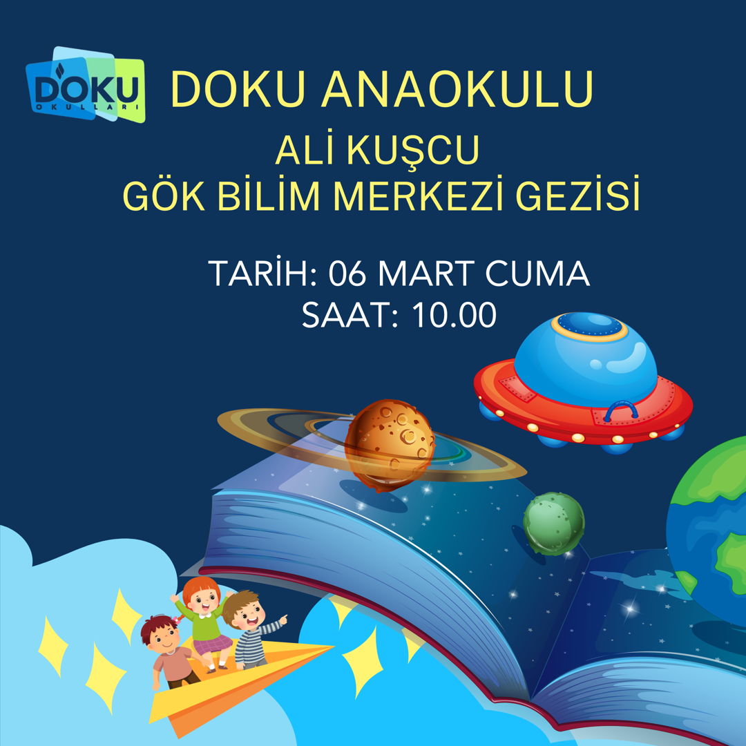 Anaokulumuz Gök Bilim Merkezi’nde..