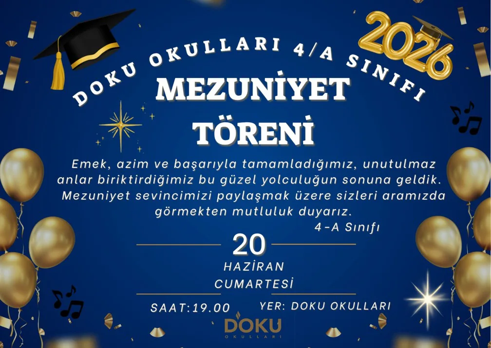 İLKOKUL ÖĞRENCİLERİMİZİN MEZUNİYET TÖRENİ