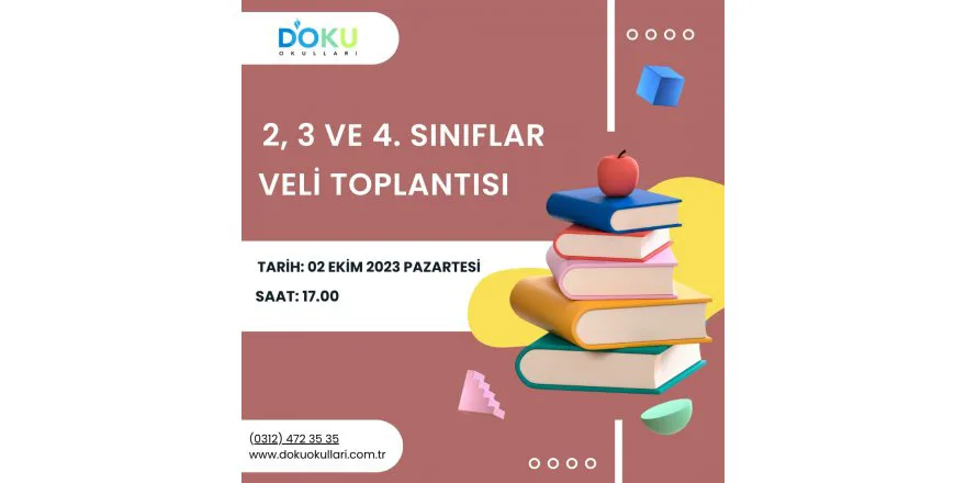 2, 3 ve 4. Sınıflar Sene Başı Yüz Yüze Veli Toplantılarımızı gerçekleştirdik.