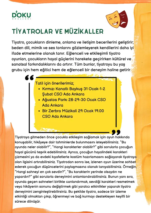 YARIYIL TATİLİ ÖNERİ REHBERİ - 2