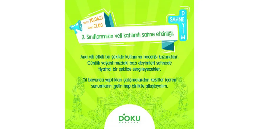 SAHNE DEYIM..