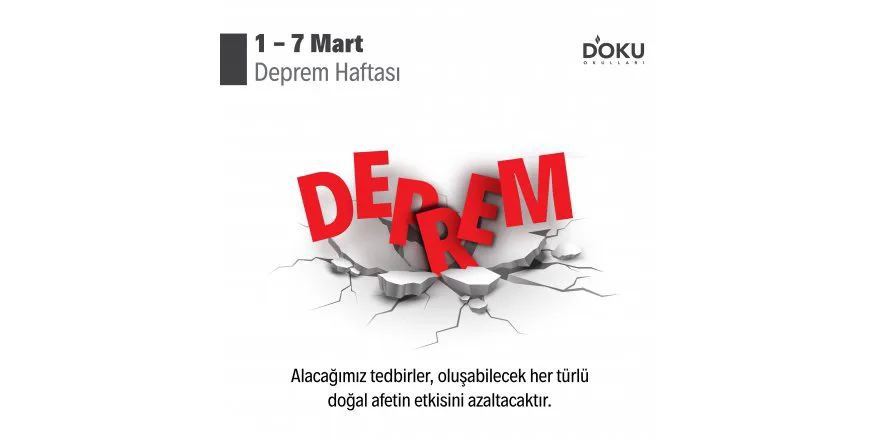DEPREM HAFTASI 1 - 7 Mart