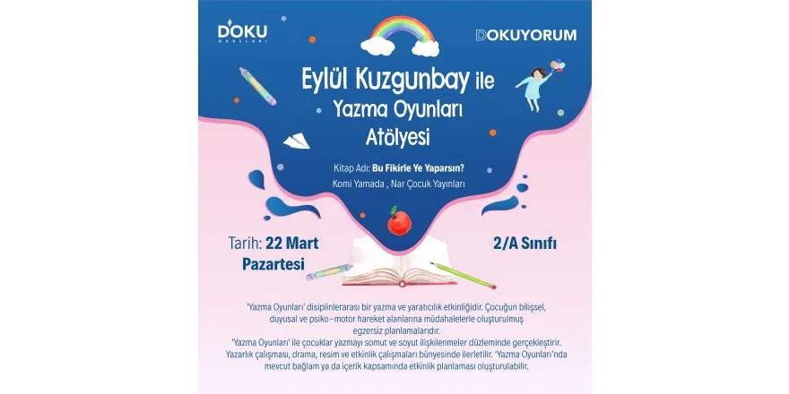 Yazma Oyunları Atölyeleri Dokuyorum ile Doku'da