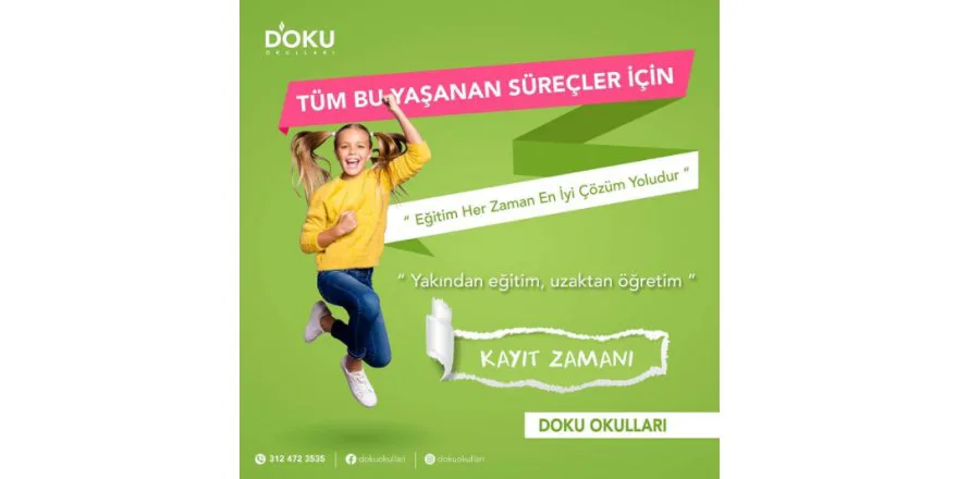 Basariyi Mutlulukla Dokumak Için DOKU OKULLARI yeterince egitim ile Çocukta olandan yola çikarak basariyoruz...