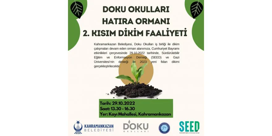 DOKU OKULLARI HATIRA ORMANI BÜYÜYOR...