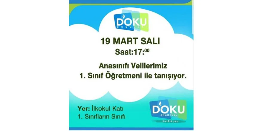 Anasinifi Velilerimiz ile 1. Sinif Ögretmenimiz Tanisti