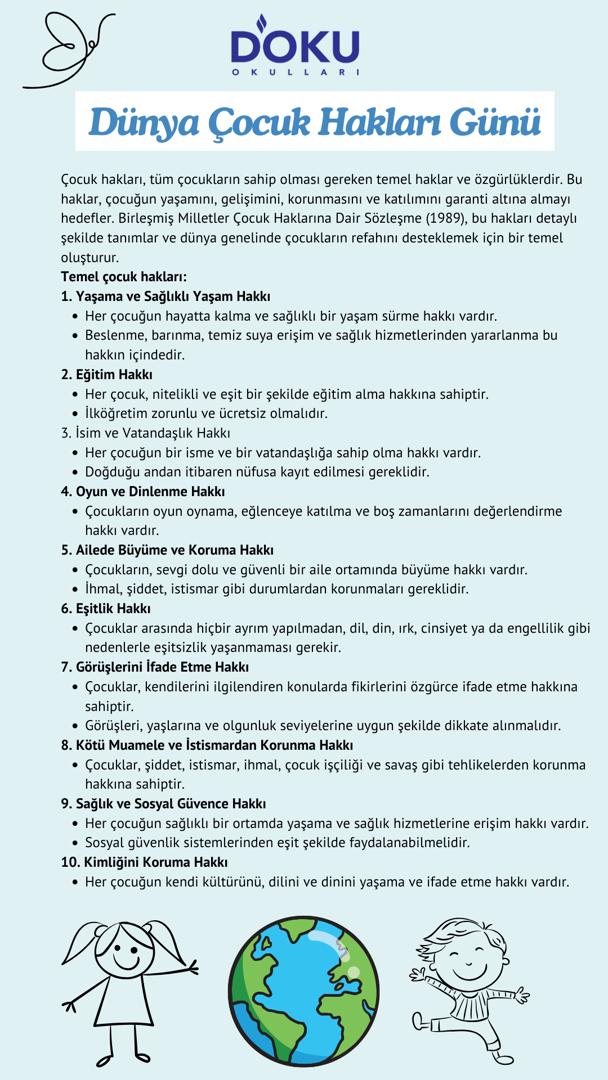 Çocuk Hakları Gününde Öğrencilerimiz ile Haklarımızı Öğrendik... - 1