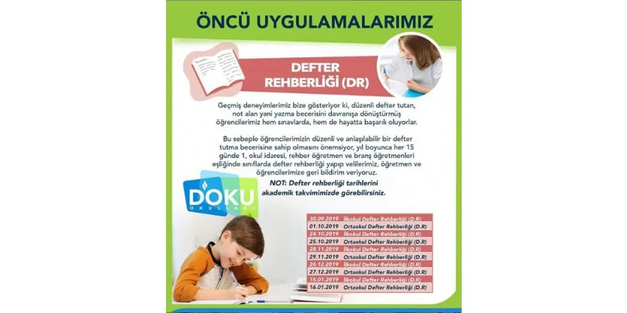 Defter Rehberliği Uygulamamız Başlamıştır