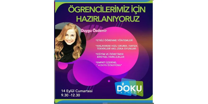 Duygu Özdemir Liderliginde 4 Duyu Istasyonu Semineri Düzenlendi