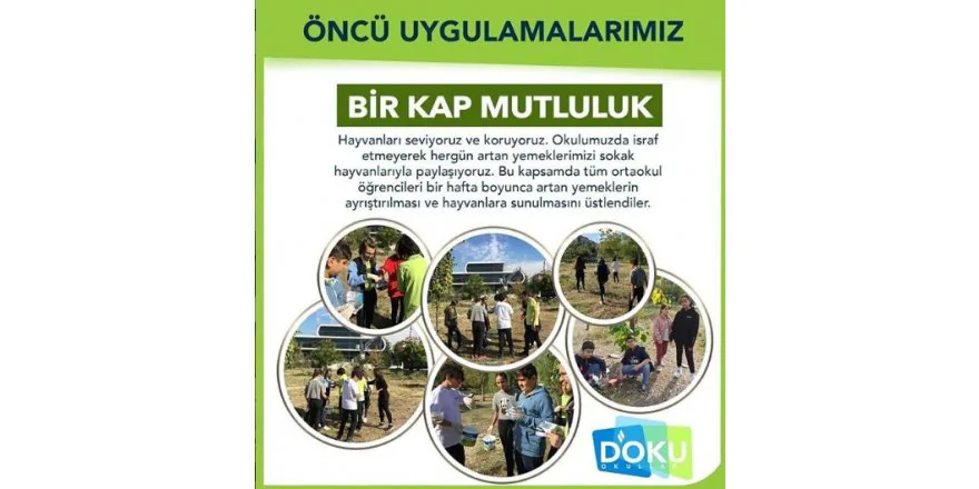 Bir Kap Mutluluk Uygulamamız Gerçekleştirilmiştir