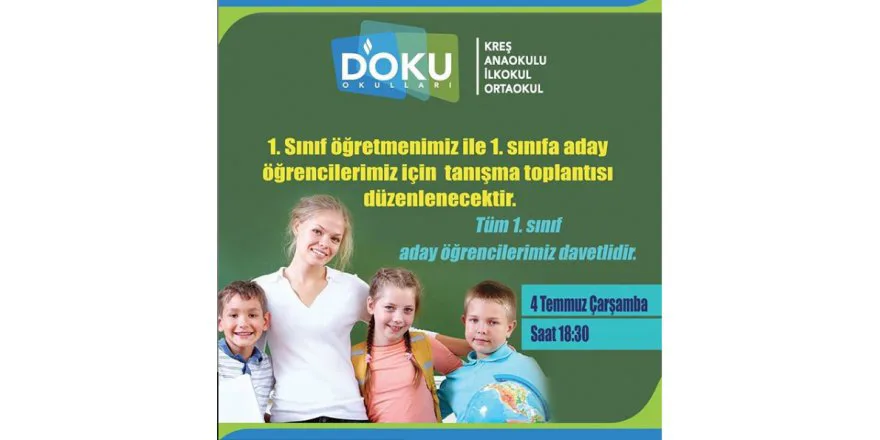 1. Sinif Ögretmenimiz ile 1. Sinifa Aday Ögrencilerimiz Için Tanisma Toplantisi Gerçeklestirilmistir