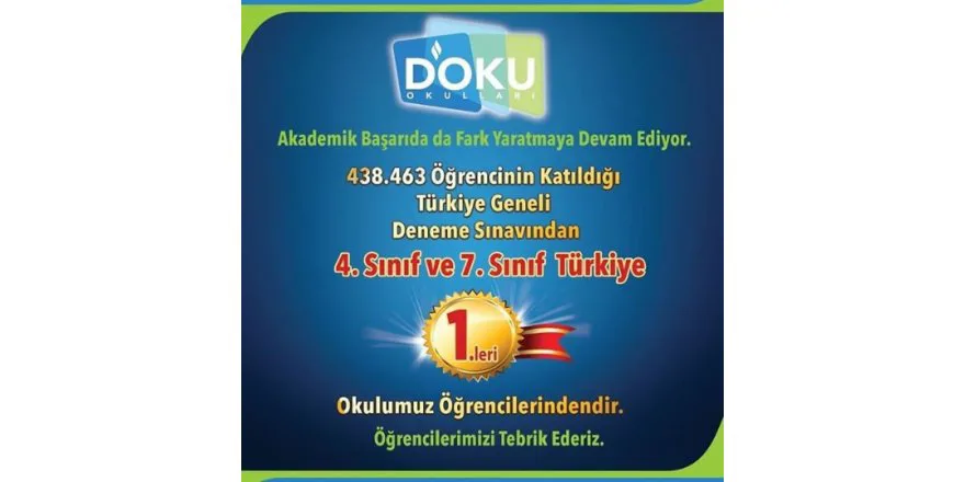 4. Sınıf ve 7. Sınıf Türkiye 1.leri Doku'da