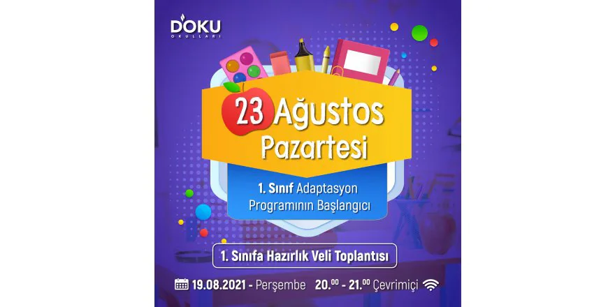 ADAPTASYON PROGRAMI ÖNCESI 1 VE 8. SINIFLAR VELI TOPLANTILARIMIZ