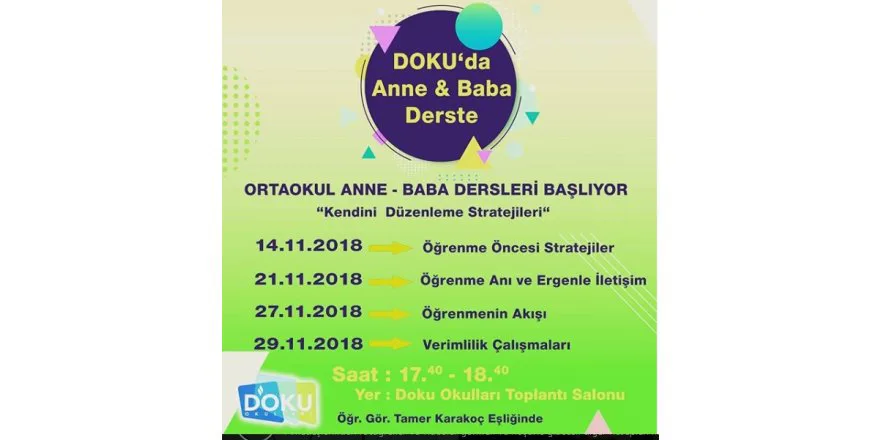 Ortaokul Anne-Baba Dersleri