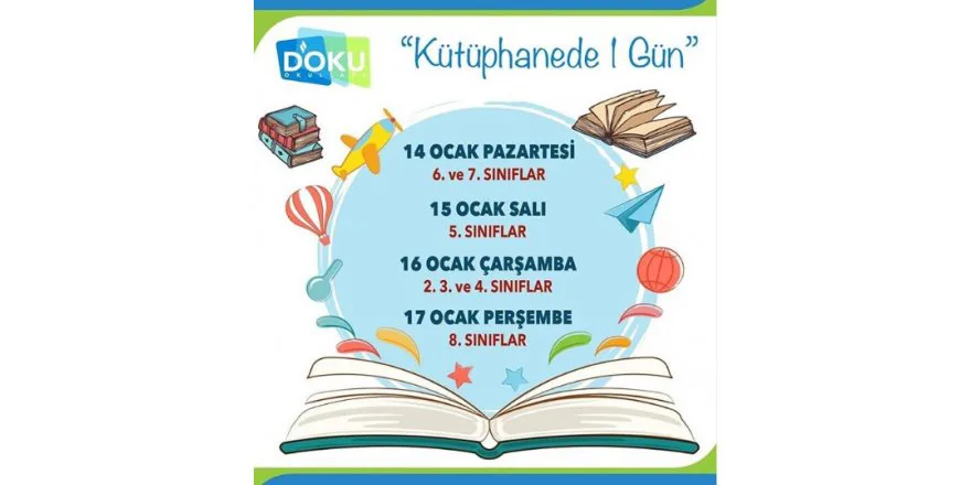 Kütüphanede 1 Gün Etkinligimiz Devam Ediyor