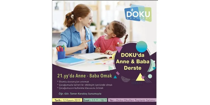 21. Yüzyıl'da Anne Baba Olmak Semineri Tamer Karakoç Eşliğinde Gerçekleştirilmiştir