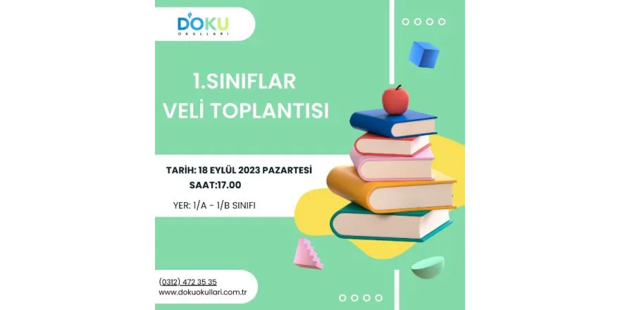 1. Sınıflar Veli Toplantımızı Gerçekleştirdik.