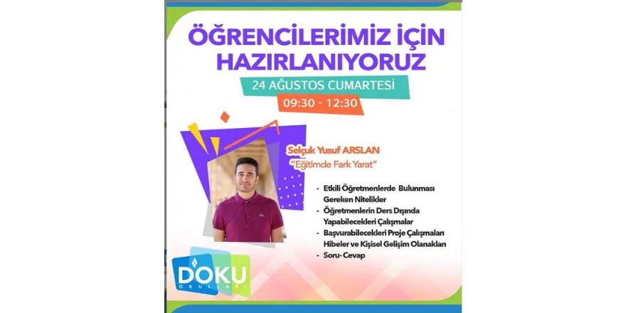 Selçuk Yusuf Arslan Liderliginde Egitimde Fark Yarat Semineri Düzenlendi