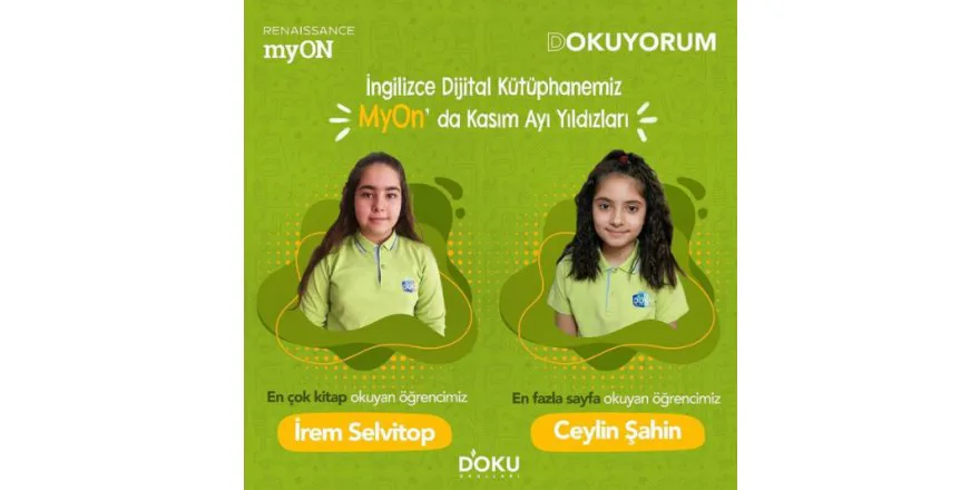 Kasim ayinda EN ÇOK INGILIZCE KITAP OKUYAN ÖGRENCILERIMIZ...