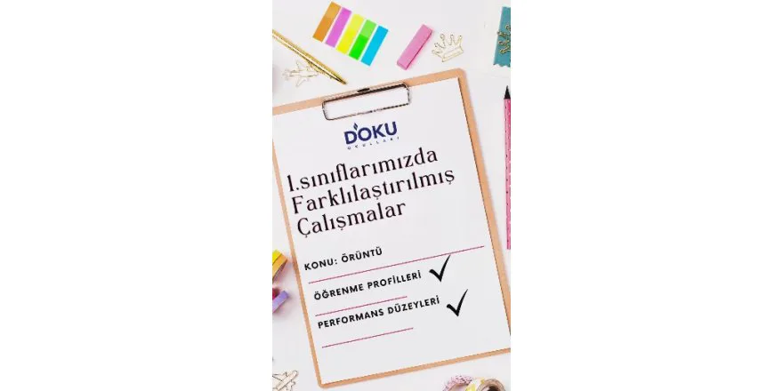 “1.Sınıflarımızda Farklılaştırılmış Örüntü Etkinliklerimiz”