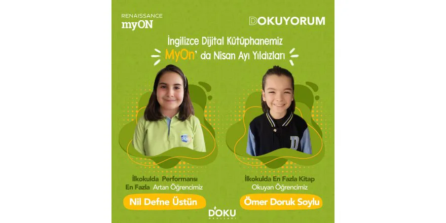 NISAN Ayinda EN ÇOK INGILIZCE KITAP OKUYAN ÖGRENCILERIMIZ...