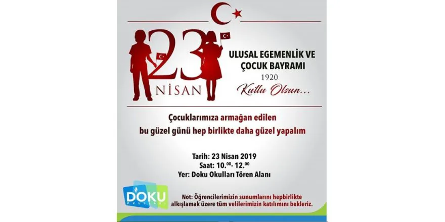 Ulusal Egemenlik ve Çocuk Bayrami Coskuyla Kutlandi
